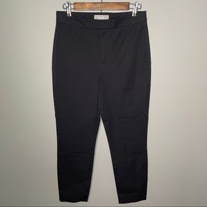 Everlane Black Cropped Flat Front Ponte Pant Size 6